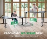 SIAGO L-Shaped Standing Desk - 63 x 55 Inch Adjustable Corner Standing Desk with Charging Station - L Shape Sit Stand Table with Memory Controller, Splice Board for Home Office - Image 8