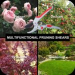 Garden clippers, premium Germany pruners, Work 3 times easier, professional ratchet pruning shears, cutting rose, flower, hedge, stem, tree, Sharp gardening scissors, Arthritis weak hand snips - Image 8