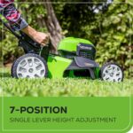 Greenworks 40V 21" Brushless Cordless (Smart Pace / Self-Propelled) Lawn Mower (75+ Compatible Tools), (2) 4.0Ah Batteries and Charger Included - Image 7