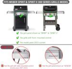 Spirit Grill Replacement Parts 7638 Grates 7636 Flavorizer Bars for Weber Spirit and Spirit II 300 Series Grills with Front Mount Controls E-310 E320 E330 S310 S320 S330 SP310 SP320 SP330 II E-310 - Image 8