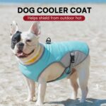 Dog Cooling Jacket for Large Dogs, Pet Cooling Vest with Mesh and D Ring, Dog Reflective Stripe Cooler Jacket for Beach, Hiking, Walking, Blue-L - Image 7