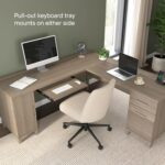 Bush Home 72-Inch L-Shaped Desk with Storage, Corner Computer Office Desk with File and Box Drawers, Home Office Workstation with Storage Cabinet, Somerset Collection, Ash Gray - Image 8