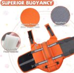 EMUST Dog Life Jacket, XL, NewOrange, Waterproof, Breathable, Adjustable with Rescue Handle, for Swimming Pool Beach Boating - Image 4