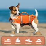 EMUST Dog Life Jacket, XL, NewOrange, Waterproof, Breathable, Adjustable with Rescue Handle, for Swimming Pool Beach Boating - Image 7