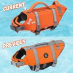 EMUST Dog Life Jacket, XL, NewOrange, Waterproof, Breathable, Adjustable with Rescue Handle, for Swimming Pool Beach Boating - Image 9