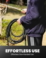RAINPOINT Garden Hose 25ft x 5/8", Water Hose Heavy Duty, Flexible, Lightweight Durable Hybrid Hose with Swivel Handle for Yard, Car Wash, Pets, No Kink, Male to Female Fittings - Image 6