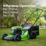 Greenworks 48V (24V x 2) High - Performance Cordless Yard Tool Combo: 21" self propelled lawn mower, 12" Trimmer & Blower, with 3 Batteries & 2 Chargers - Image 7