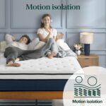 Zinus 12 Inch Comfort Support Hybrid Mattress [New Version], Queen, Fiberglass Free, Medium Plush, Motion Isolation, Certified Safe Foams & Fabric, Mattress in A Box - Image 8