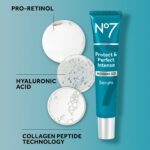 No7 Protect & Perfect Intense Advanced Serum - Anti-Aging Face Serum that Visibly Smoothes & Firms Fine Lines and Wrinkles - Formulated with Hyaluronic Acid and Matrix 3000+ Technology (1.69 Fl Oz) - Image 6