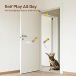 Potaroma Interactive Cat Feather Toys 5 Pcs, Cat Teaser Retractable Hanging Indoor Kitten Play Chase Exercise, Mental Physical Stimulation for All Breeds and Species - Image 3