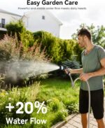 AYURA Retractable Garden Hose Reel 100 ft x 1/2 inch with Pro Metal Shaft, Heavy Duty Automatic Garden Hose Reels with Kink-Free Rewind and Lock at Any Length, Wall Mount Water Hose Reel for Outside - Image 5