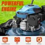 SENIX 21-Inch Gas Lawn Mower, 144cc 4-Cycle Engine, 2-in-1 Mulching & Side Discharge, 6-Position Height Adjustment, Push Walk-Behind Mower for Residential Yard & Garden - Image 7