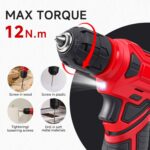 Tool Set - 8V Cordless Drill Set, 132 Piece Home Tool Set With Hand Drill, Tool Kit for Women & Men, Perfect for Homeowner, Diyer, Handyman - Image 3
