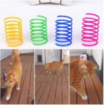 Andiker Cat Spring Toy, 12 Pc Colorful Cat Kicker Toys Interactive Cat Toys for Indoor Cats Swatting, Biting, Hunting to Kill Time and Keep Fit - Image 5