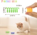 Andiker Cat Spring Toy, 12 Pc Colorful Cat Kicker Toys Interactive Cat Toys for Indoor Cats Swatting, Biting, Hunting to Kill Time and Keep Fit - Image 6