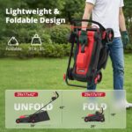 AMERISUN 14-Inch Corded Electric Lawn Mower, 12.5 Amp 3400RPM 2IN1 Mulching & 10-Gallon Collection Bag, Push Mower with 6-Position Cutting Height, Lightweight Electric Mower for Residential Yards - Image 5