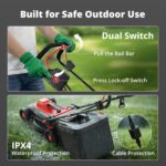 AMERISUN 14-Inch Corded Electric Lawn Mower, 12.5 Amp 3400RPM 2IN1 Mulching & 10-Gallon Collection Bag, Push Mower with 6-Position Cutting Height, Lightweight Electric Mower for Residential Yards - Image 8
