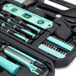 Amazon Basics 142-Piece Household Tool Kit for Home Repair, Hand Tools with Storage Case, 13.39 x 9.25 x 2.95 inch, Turquoise - Image 6