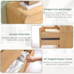 Standifurno 47’’ Wide Dresser for Bedroom, Double Dresser with 6 Drawers, Storage Drawer of handleless, Chest of Drawers for Closet & Living Room (Natural) - Image 7