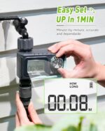 RAINPOINT Sprinkler Timer Outdoor, Water Timer for Garden Hose, Programmable Watering Irrigation Timer with Rain Delay/Manual(Plastic) - Image 5