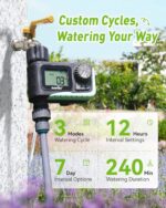 RAINPOINT Sprinkler Timer Outdoor, Water Timer for Garden Hose, Programmable Watering Irrigation Timer with Rain Delay/Manual(Plastic) - Image 6