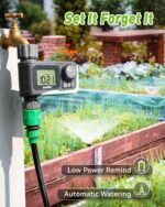 RAINPOINT Sprinkler Timer Outdoor, Water Timer for Garden Hose, Programmable Watering Irrigation Timer with Rain Delay/Manual(Plastic) - Image 9