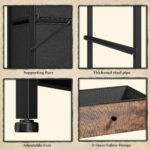 Romorgniz Dresser for Bedroom with 12 Fabric Drawers Tall Dressers & Chests of Drawers with Metal Frame, Wood Top, Anti-Tip Kit, 38.97" W Wide Storage for Entryway Living Room Closet, Rustic Brown - Image 10