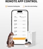 PETKIT Automatic Cat Feeder with Camera, 1080P HD Video with Night Vision, 2.4G WiFi Pet Feeder for Cat & Small Dog, 2-Way Audio & Meal Call Pet Food Dispenser with Desiccant Bag, Motion Capturing - Image 6