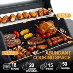 39000 BTU Output Propane Gas Grill with Side Burner and 3 Main Burners - Double-layer Stainless Steel Lid, Cast Iron Grids, Easy-Clean Grease Management & Even Heat Distribution for Perfect BBQs - Image 4