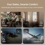 Aqara Smart Thermostat W200 with Apple Adaptive Temperature & Clean Energy Guidance, 4" Touchscreen, Matter Controller, Built-in Radar Sensor, Works with Apple Home, Siri, Google Assistant, Alexa - Image 4