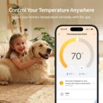 Aqara Smart Thermostat W200 with Apple Adaptive Temperature & Clean Energy Guidance, 4" Touchscreen, Matter Controller, Built-in Radar Sensor, Works with Apple Home, Siri, Google Assistant, Alexa - Image 6