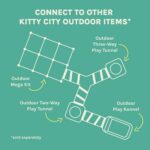 Kitty City Catio Outdoor 10' Cat Tunnel – 10‑Foot Cat‑Sized Play Tunnel, 11” Diameter, Modular Catio Connector for Cats & Small Pets - Image 7