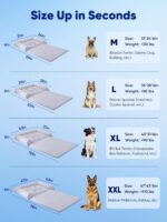 Rywell 3-in-1 Cooling Dog Beds Large Sized Dog, Dog Cooling Mat with Arc-Chill Tech (Q-Max>0.5), Dog Crate Pad for Summer, Non-Slip & Fully Machine Washable, Gift for Dog Lovers, 43" x 31", Grey - Image 8
