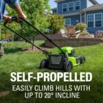 Greenworks 48V (24V x 2) 21" Brushless Cordless (Self-Propelled) Lawn Mower (LED Headlight), (2) 5.0Ah Batteries and Dual Port Rapid Charger Included (200+ Compatible Tools) - Image 7