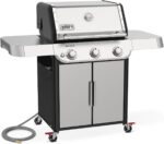 Weber Genesis S-315 Natural Gas Grill for Outdoor Cooking, Stainless Steel, 3 Burners – Stainless Steel Cooking Grates & PureBlu Burners - Image 4