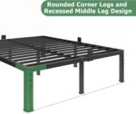 NKZ 18 Inch Metal Platform Bed Frame,Queen Bed Frame with Storage Space, No Box Spring Needed, Easy Assembly, Noise Free, 3,500 lbs Heavy Duty Steel Slats Support - Image 6