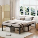NKZ 18 Inch Metal Platform Bed Frame,Queen Bed Frame with Storage Space, No Box Spring Needed, Easy Assembly, Noise Free, 3,500 lbs Heavy Duty Steel Slats Support - Image 10