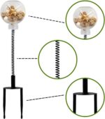 2 Pack Cat Toys for Outdoor, Plastic Treat Ball with Spring and Metal Stake, Cat Treat Dispenser, Toy for Cats to Keep Them Busy, Kitten Toys - Image 4