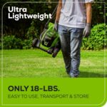 Greenworks 24V 13“ Brushless Cordless Lawn Mower with 4.0Ah Battery & Charger,Maintenance-Free Push Mower with 2-in-1 Mulch/Bag - Image 6