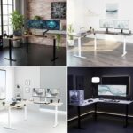 VIVO Corner Standing Desk, 75 x 63 inch Reversible L-Shaped Workstation, Electric Height Adjustment, Home, Office, and Reception Rooms, Black Table Top Black Frame, DESK-E3CTB-75 - Image 8