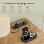 TEENFON Nightstands Set of 2 with Charging Station & LED Lights, Curved Corner Bedside Table 21.7" W, 2 Drawers & Open Shelf, USB-C & USB Ports, Natural, Storage End Table for Bedroom/Living Room - Image 7