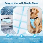 Cooling Vest, 30% Lighter Than Water Vests, Dry-Chill Lightweight Physical Gear (Prevents Over-Chilling), Adjustable Stretch Cords, dog cooling vest for Indoor Outdoor, Hot Weather, summer use(L) - Image 4