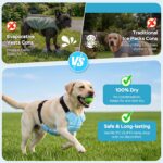 Cooling Vest, 30% Lighter Than Water Vests, Dry-Chill Lightweight Physical Gear (Prevents Over-Chilling), Adjustable Stretch Cords, dog cooling vest for Indoor Outdoor, Hot Weather, summer use(L) - Image 5