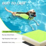 VIVAGLORY Sports Style Dog Life Vest, Dog Life Jacket for Swimming & Boating, Ripstop & Buoyancy for Puppy Doggy, Lifejacket with Handle, XL, Bright Yellow - Image 4