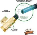 Flexi Hose Expandable Garden Hose with 8 Function Nozzle, 100FT - Lightweight Retractable Garden Hose, Water Hose - No-Kink Flexibility, 3/4 Inch Solid Brass Fittings and Double Latex Core - Image 5