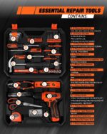 139-Piece Tool Set - Tool Kit with 8V Cordless Drill Driver in ToolBox Storage Case, General Household Drill Set for Home Repairs, Handyman, DIY Projects - Image 3