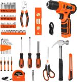 139-Piece Tool Set - Tool Kit with 8V Cordless Drill Driver in ToolBox Storage Case, General Household Drill Set for Home Repairs, Handyman, DIY Projects - Image 4