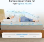 EGOHOME 14 Inch Queen Size Mattress, Cooling Green Tea Gel Memory Foam Mattress in a Box, Pressure Relif, CertiPUR-US Certified, Foam Made in USA, Medium, Gray, 80" L x 60" W - Image 5