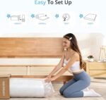 EGOHOME 14 Inch Queen Size Mattress, Cooling Green Tea Gel Memory Foam Mattress in a Box, Pressure Relif, CertiPUR-US Certified, Foam Made in USA, Medium, Gray, 80" L x 60" W - Image 8