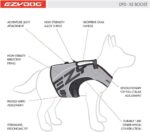 EzyDog DFD X2 Dog Life Jacket - Adjustable Swimming Safety Life Vest Preserver with Continuous Neck Flotation, Reflective Trim, & Grab Handle (Small, Red) - Image 4